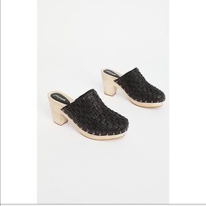 Free People Adelaide Black Clogs